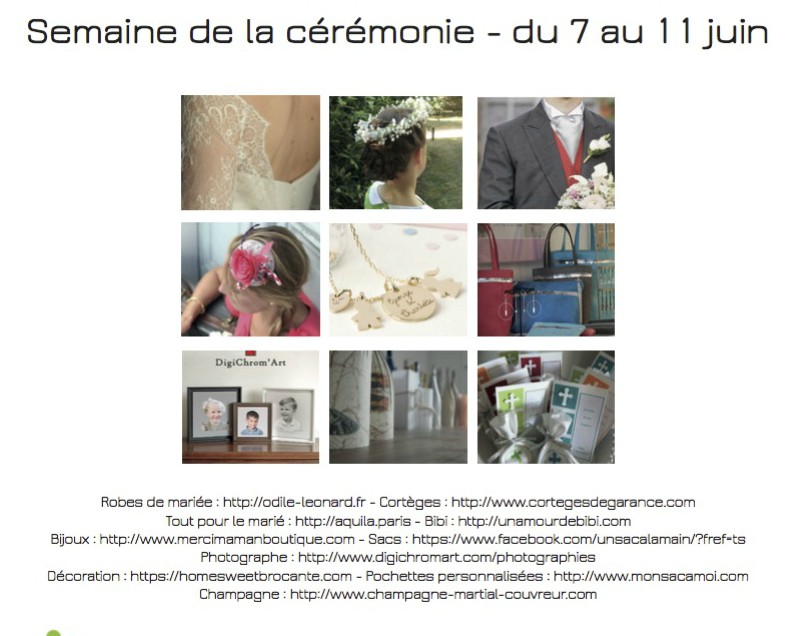 capsule market, la semaine de la cérémonie