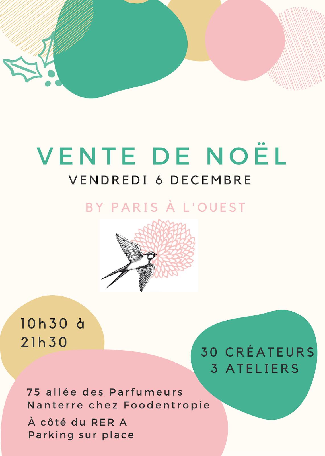 Vente de noel 2019 Paris à l'Ouest 