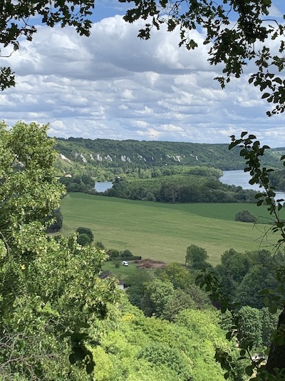 Vue panoramique sur les méandres de la Seine La Roche-Guyon