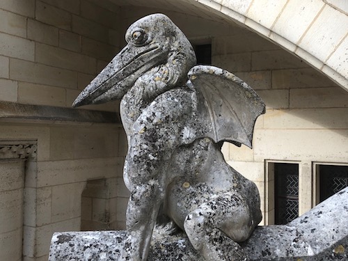 Sculpture du Château de pierrefonds dans l'Oise