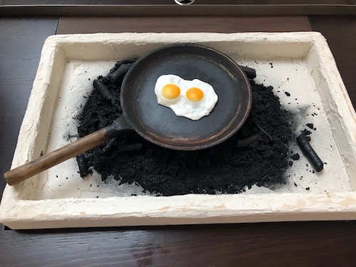 Dernier repas à Pompei. Musée de l'Homme