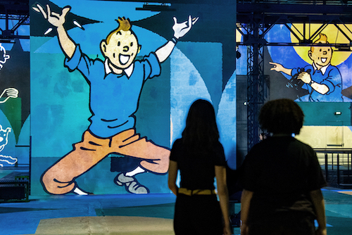 Tintin l'aventure immersive - Atelier des lumières