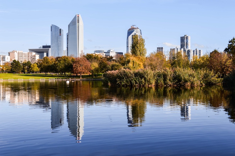 Parc Andre Malraux - vue sur la Défense - Balade a Nanterre