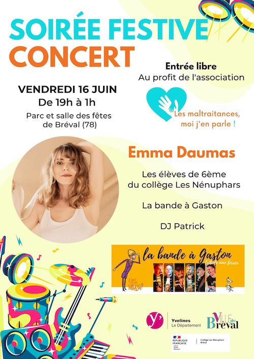 Concert Pour l'association : les maltraitances, moi j'en parle  !