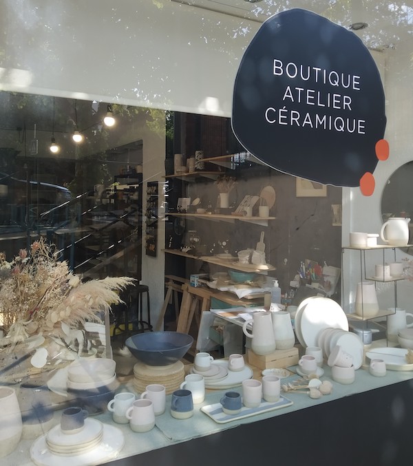 Céramiste blanc de Meudon. Boutique atelier