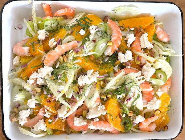 La salade d'été de  Nadine fenouil et oranges