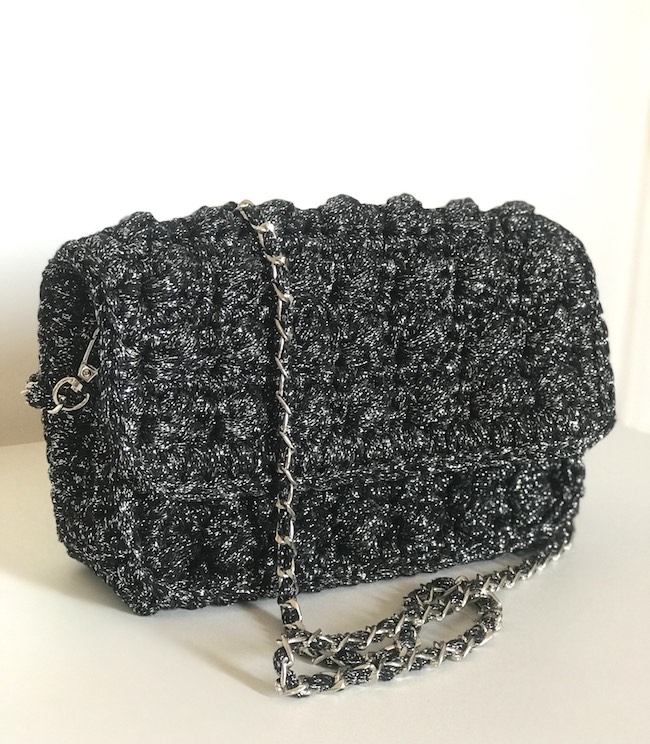 Sac en crochet Lurex Pouco a Pouco