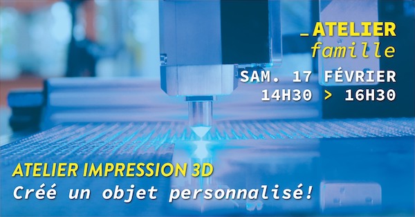 Atelier impression en 3D. Une idée d'activité pour les vacances