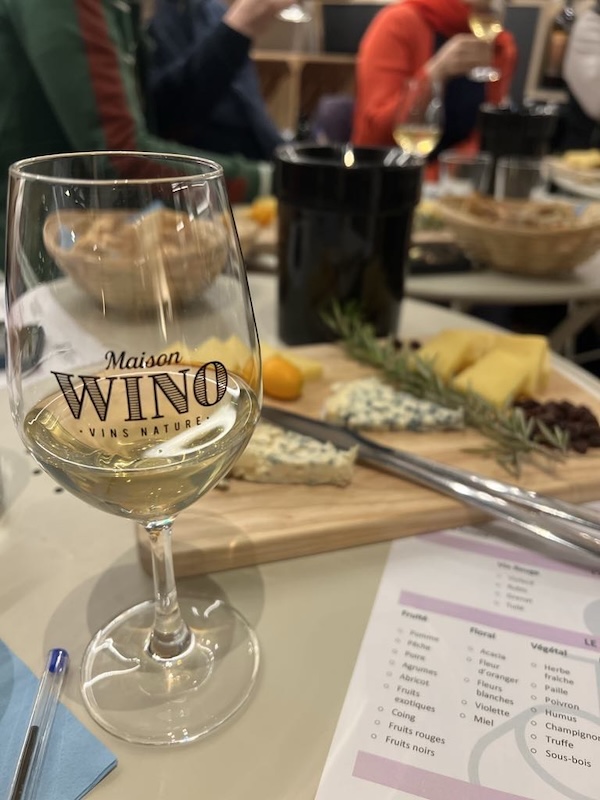 Atelier vin nature Julie Schierer ch
ez Maison Wino