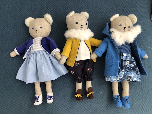 Atelier des Copines. Poupées en tissu. Vente de Noël 25