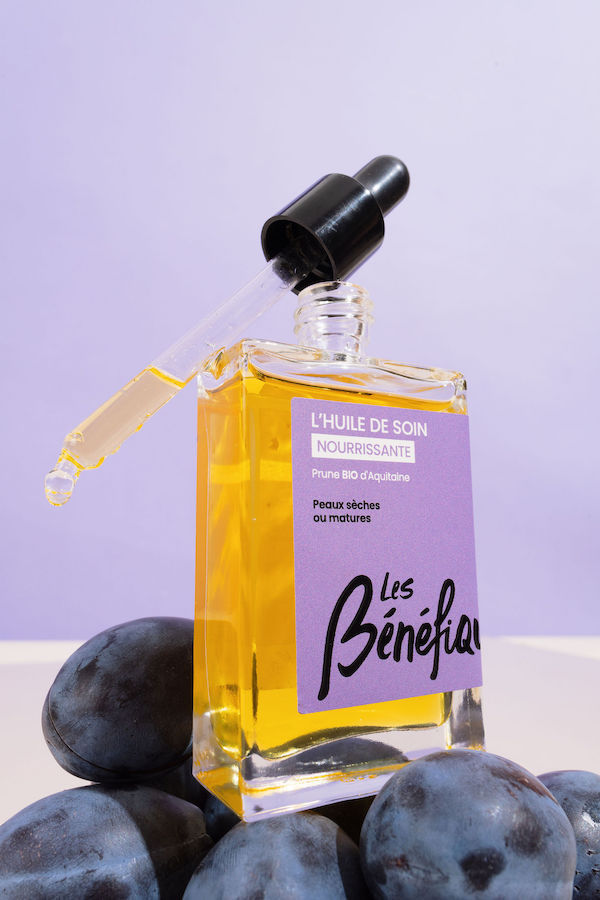 Huile bio Les Bénéfiques cosmétiques. 