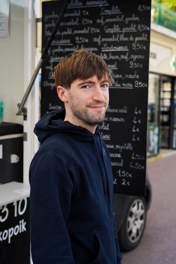 Nicolas de La Crêpe de Kopoik. Food truck Yvelines