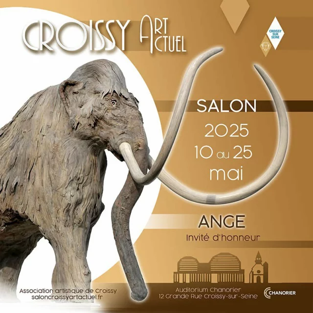 ✨ 50 artistes d’Ile de France exposent ! 
Le Salon d’Art Contemporain Croissy Art Actuel revient à l’Auditorium Chanorier de Croissy-sur-Seine.
Cette année, l’invité d’honneur est ANGE @archeo.ange , sculpteur inspiré par l’archéologie et la nature qui présentera une vingtaine de ses sculptures. 
À ses côtés, le jeune peintre Sergiu Ciochina @_artserge dont les œuvres oscillent entre abstraction et figuration, apporte une touche vibrante et émotionnelle à l’événement.

Organisé par la @ville_de_croissy_sur_seine , en partenariat avec l’Association Artistique de Croissy (AAC), ce salon met à l’honneur la création contemporaine sous toutes ses formes dans le bel écrin de l’Auditorium Chanorier. 
 Avec : @juliepauwels @annemariepansart …

Vernissage jeudi 15 mai à partir de 18h30.

Au programme : 
🧑‍🎨 Invités d’honneur : ANGE (sculpteur) & Sergiu Ciochina (peintre)
🖼 Créations contemporaines variées
🎨 Partenariat avec le prestigieux Salon d’Automne

Entrée gratuite. 
📆 Du 10 au 25 mai 2025, de 14h30 à 18h30.
📍 Auditorium Chanorier – 12 Grande Rue, Croissy-sur-Seine
🔗 Plus d’informations : www.saloncroissyartactuel.fr